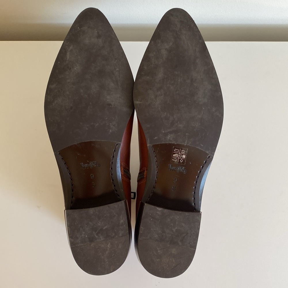 COACH Montana Classic Leather Ankle Boots Pointed Toe Size 9B Women’s - Picture 13 of 14